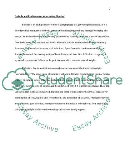 Anorexia and Bulimia in America