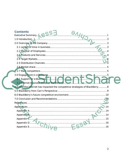 The Role of Information Technology in Influencing a Firms Business Strategy