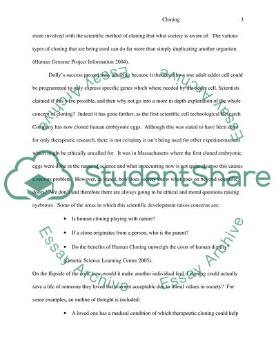 Human and Animal Cloning