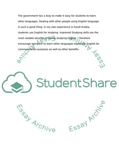 Two of years studying a foreign language should be required in high school