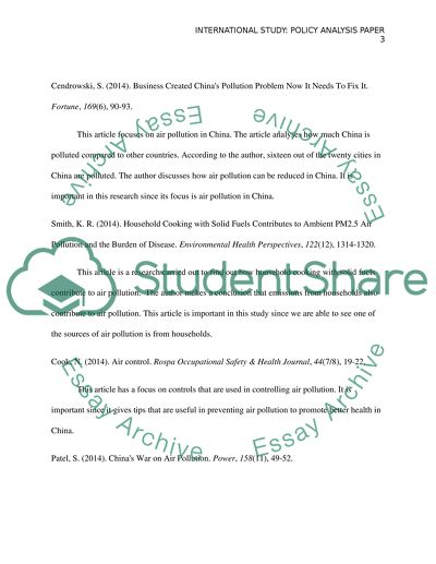 Air Pollution in China