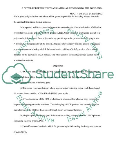 Foot and Mouth Malady Virus