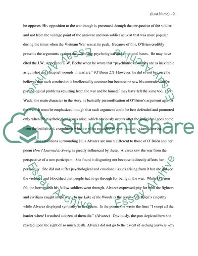 The Anti-War Message of In the Lake of the Woods and How I Learned to Sweepp