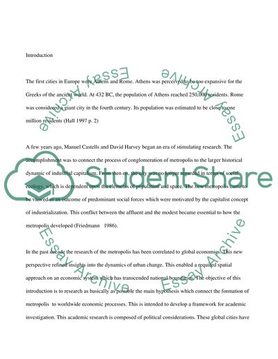 In What Ways Real Estate is a Conduit for Flows of Finance between Global Cities World-Wide