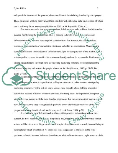 Ethics in Cyberspace