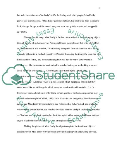 Time in A Rose for Emily