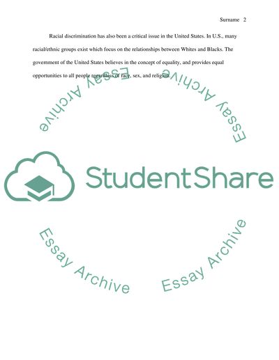 Analysis of Racial Discrimination