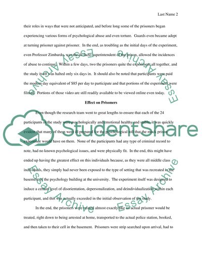 Stanford Prison Experiment