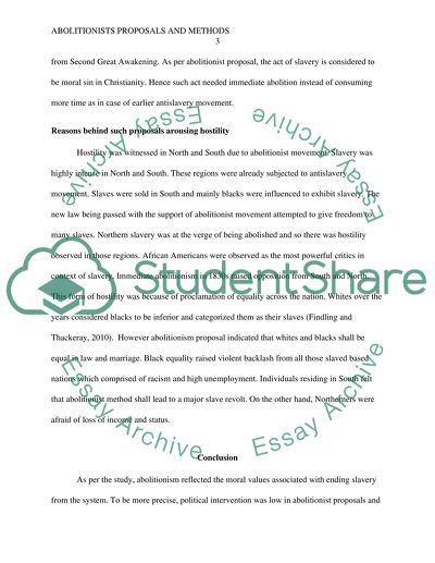 How did the abolitionists proposals and methods differ from those of earlier antislavery movements