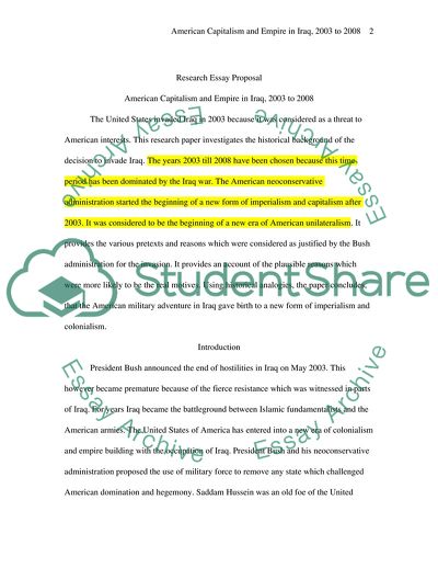 American Capitalism and Empire in Iraq