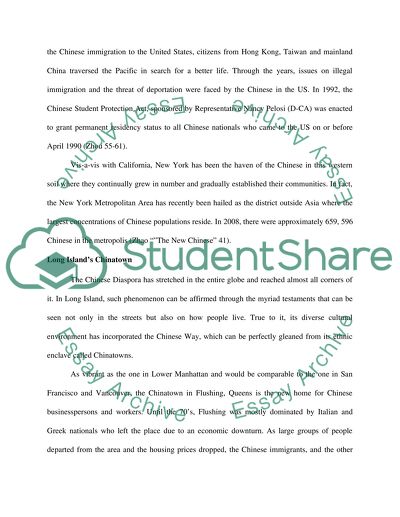 Pick an ethnicity that lives on Long Island and discribe how the have adapted to life on long island