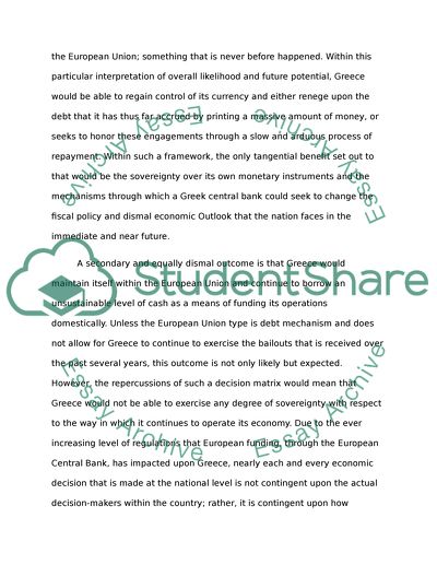 The Future of Greece