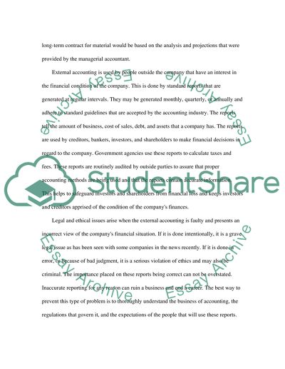 Managerial Accounting and Organizational Controls