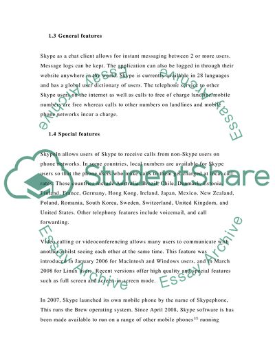 Skype and Its Characteristics