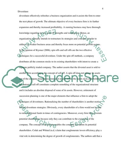 Positive Wealth Effects of Divestiture