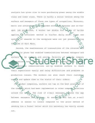 Jobs within the Context of a Globalized Work Environment