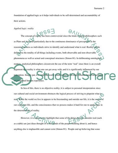 Applied Logic: Free Will