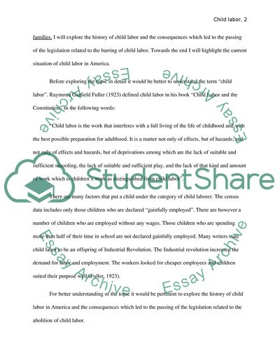 Child Labor in the US