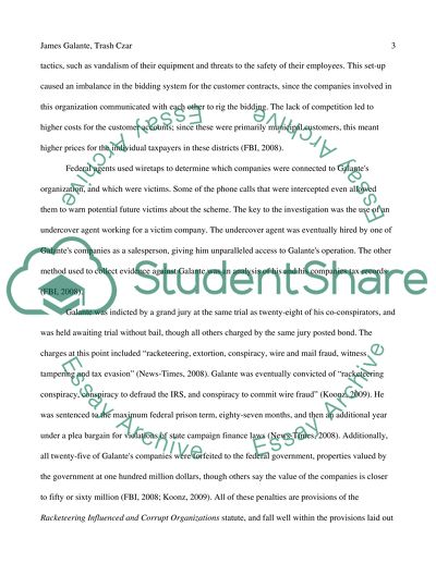 Statutes and Enforcement, Organized Crime