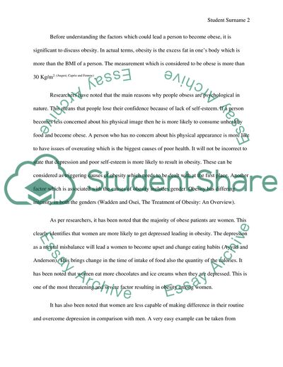 Obesity Disorder: an Unhealthy Factor