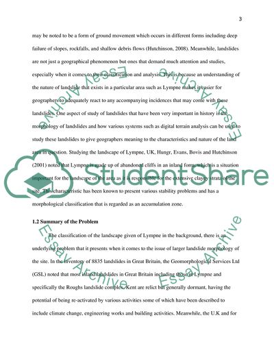 Landslide Morphology and Digital Terrain Analysis of the Roughs Landslide Complex Kent UK