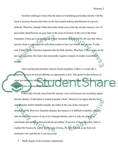 Personal Identity and Immortality