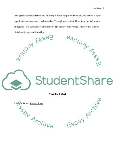 Sonnys Blues by James Baldwin