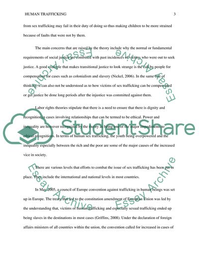 Sexual Trafficking Issues