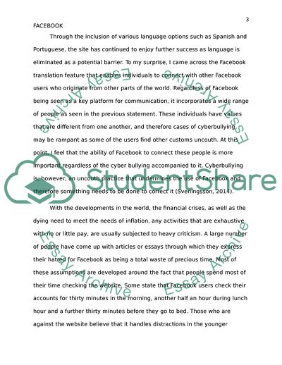 Potential Benefits of Using Facebook