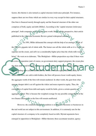 The Combination of Equity and Debt Finance