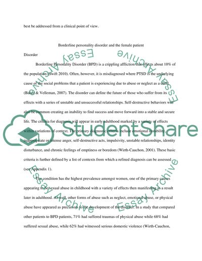 Borderline Personality Disorders