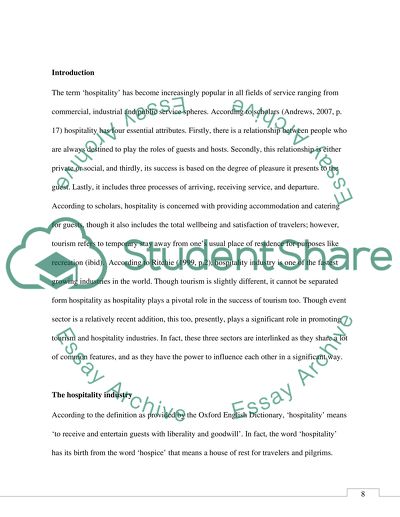Fundamental Characteristics of the Hospitality and Tourism