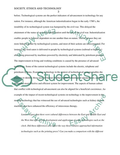 Society, Ethics and Technology