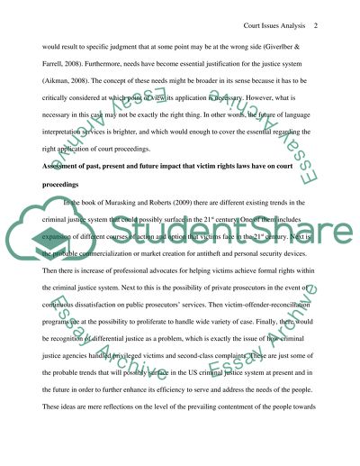 Court Issues Analysis