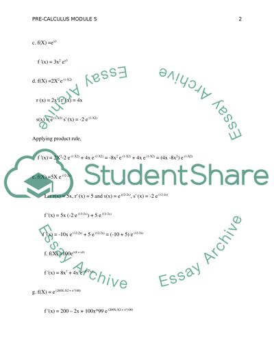 The Help of Derivatives