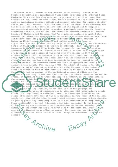 The National Environment on Consumer Adoption of Internet Banking in Malaysia and Singapore