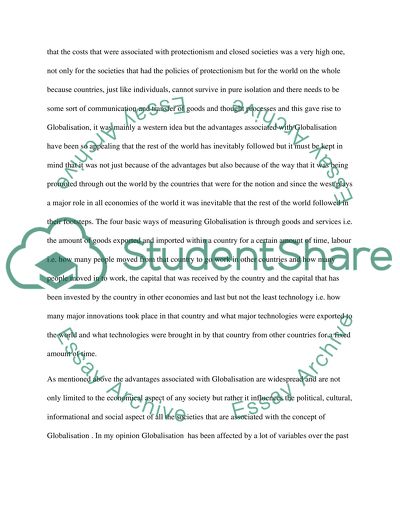 Globalisation: Small Is Beautiful