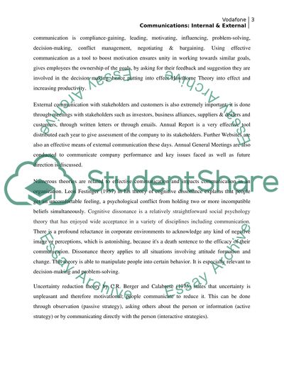 Internal and External Communication at Vodafone