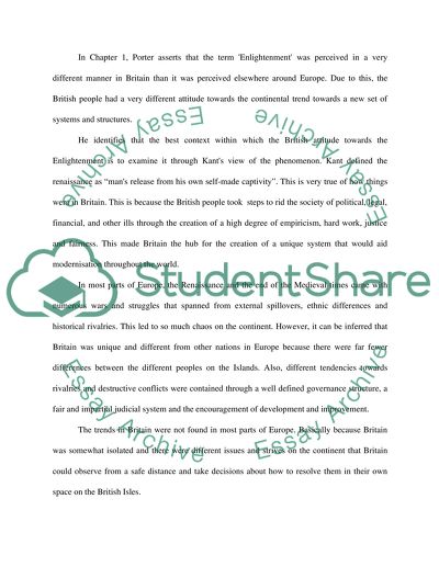 Enlightenment: Britain and the creation of the modern world by Roy Porter