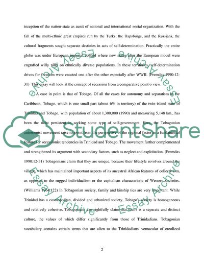 The Cases for Autonomy and Separatism in the Caribbean