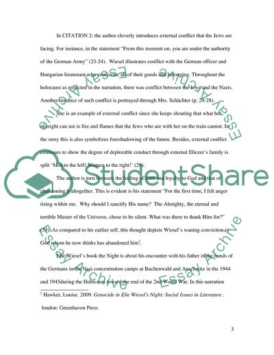 Analysis of Eli Wiesels Night