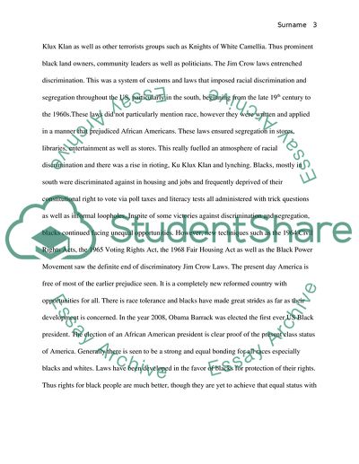 Race Relationships in US