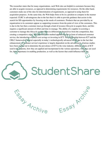 Information and Systems for Competitive Advantage