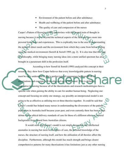 The Correlation of Nursing Paradigms and Metaparadigms