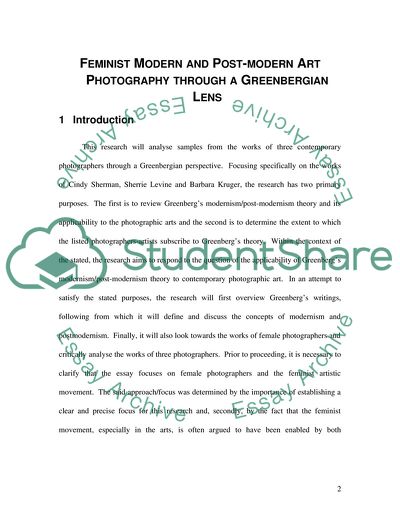 Clement Greenbergs Past Theories of Post-Modernism