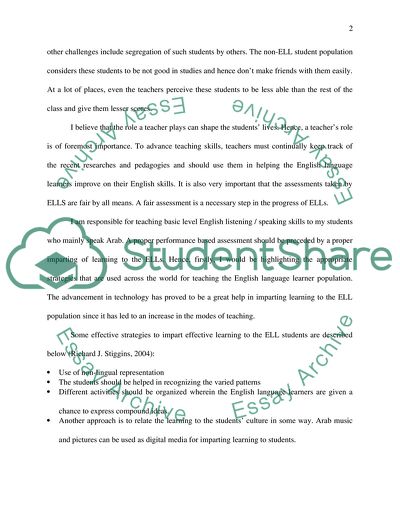 Rationale For Performance Based Assessment