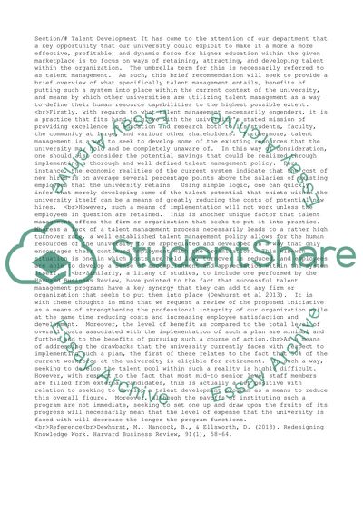 Making A BusinessCase Talent Management