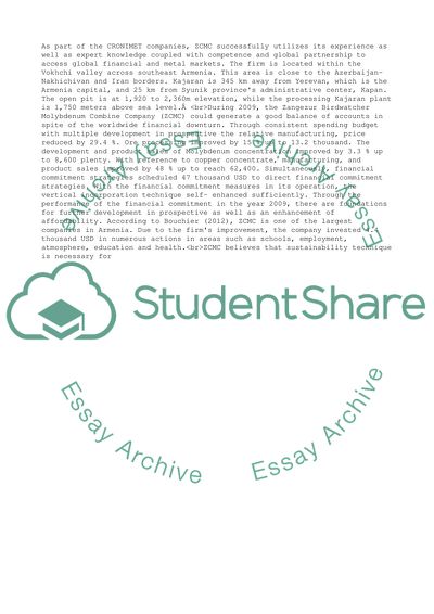 Zangezur Copper Molybdenum Combine in 2054