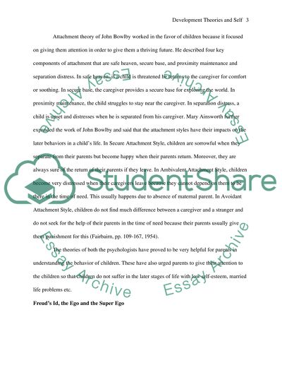 Developmental theories and self