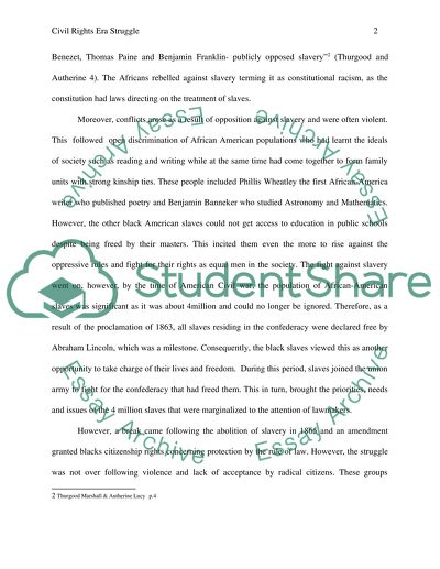 Civil Rights Era Struggle